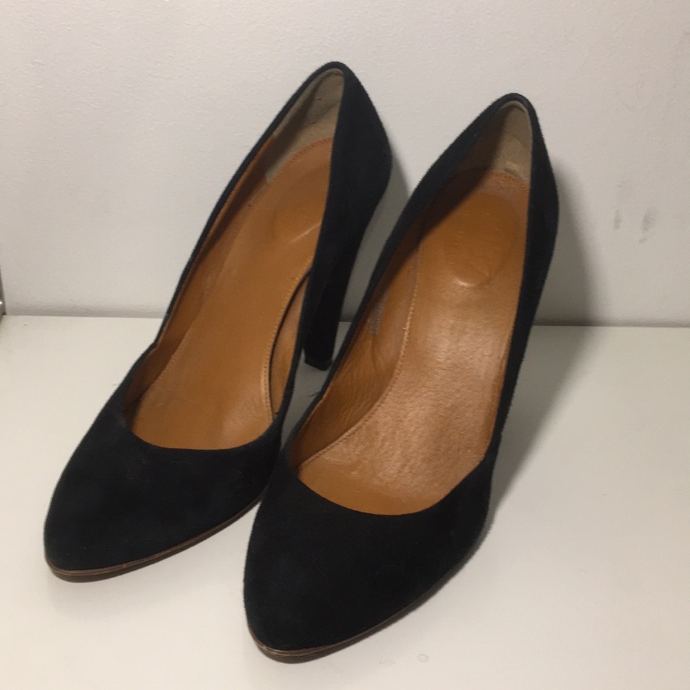 Madewell Black Suede Film Noir Pumps